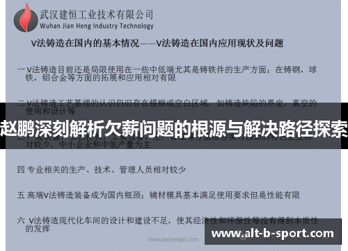 赵鹏深刻解析欠薪问题的根源与解决路径探索 赵鹏深刻解析欠薪问题的根源与解决路径探索
